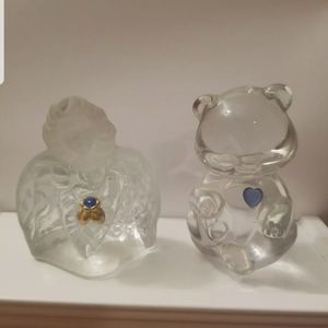 Fenton Glass Birthstone Bear And Angel, Septembe